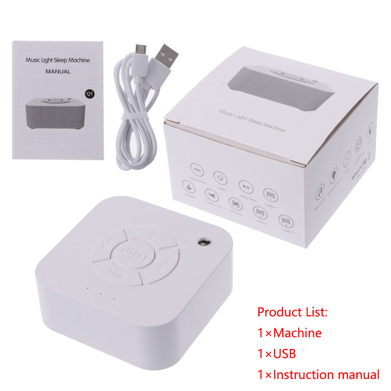 White Noise Machine Sleep - آلة الضوضاء البيضاء USB قابلة للشحن