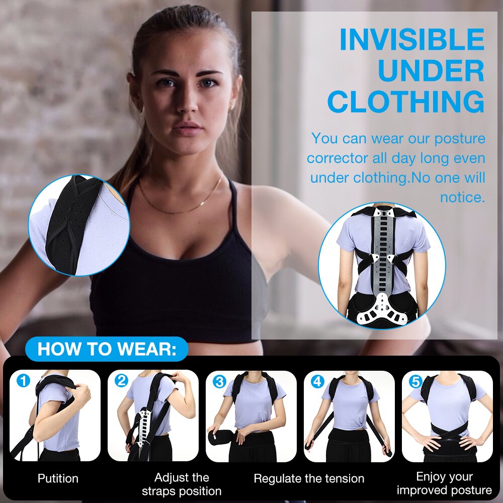 مصحح وضعية الظهر والعمود الفقر - مراجعة Posture Corrector Back Brace وسعره