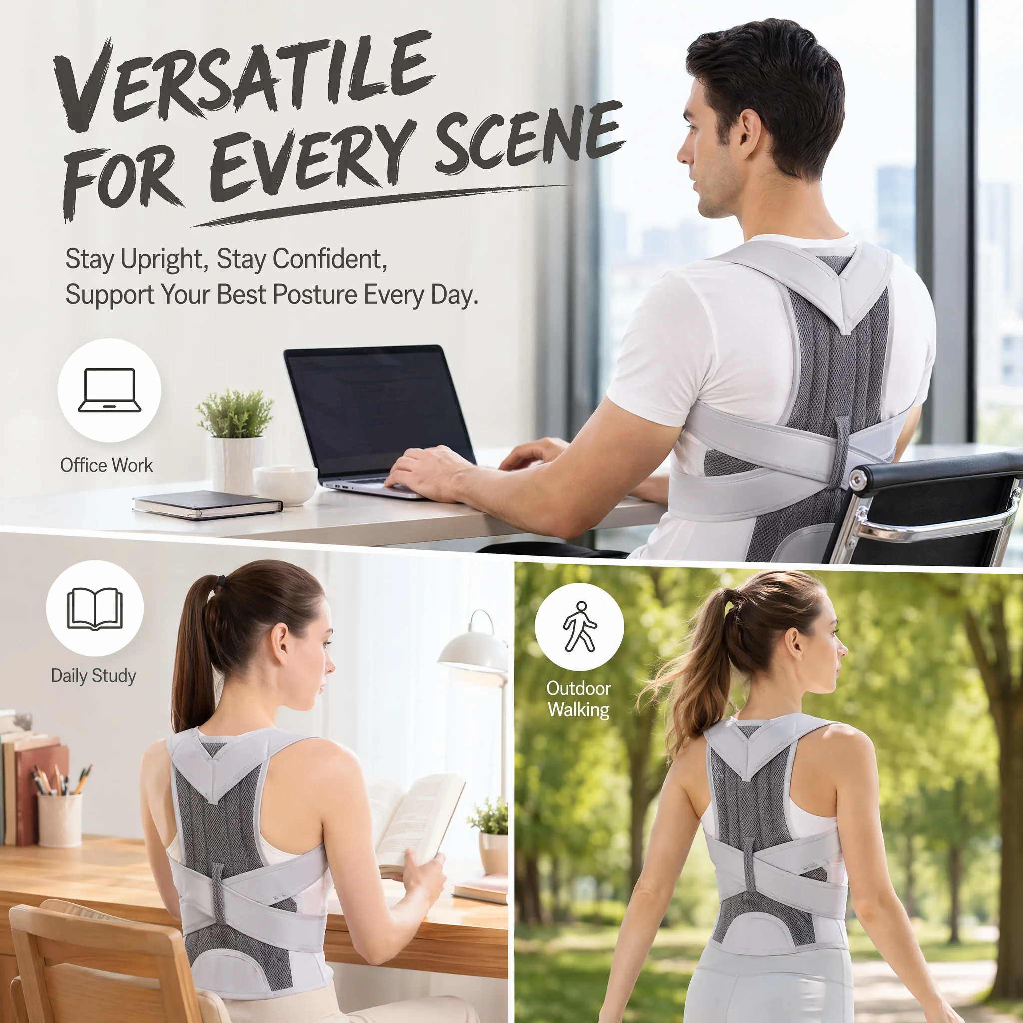 حزام تصحيح وضعية الظهر الجديد  - مراجعة Posture Corrector Back Brace وسعره