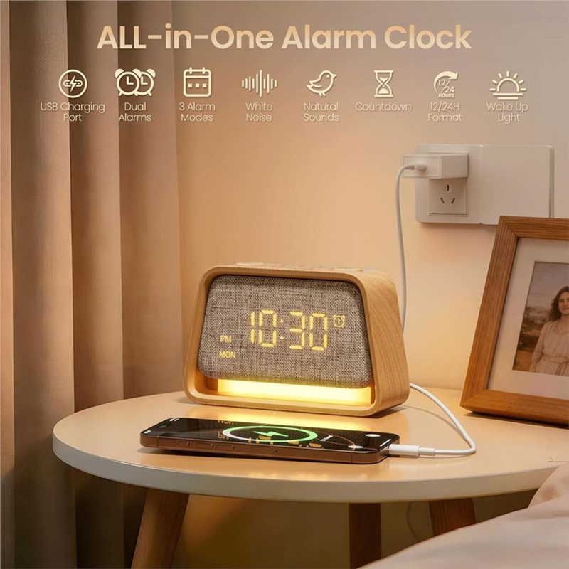 جهاز صوت الضوضاء البيضاء، ساعة - مراجعة White Noise Machine Sleep وسعره