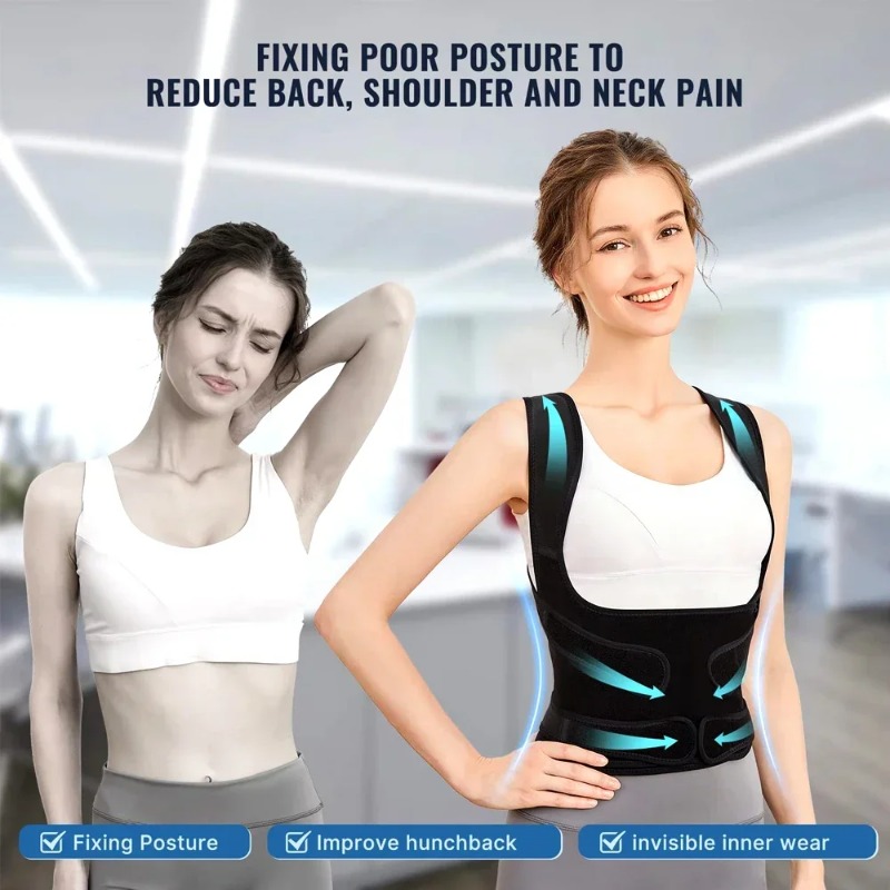 مصحح وضعية الظهر للرجال والنسا - مراجعة Posture Corrector Back Brace وسعره