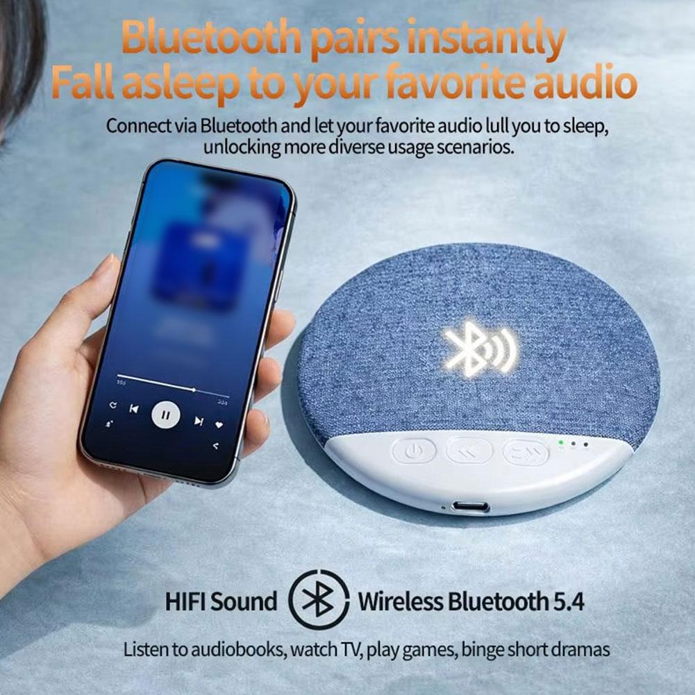 مكبر صوت بلوتوث على شكل وسادة، - مراجعة White Noise Machine Sleep وسعره